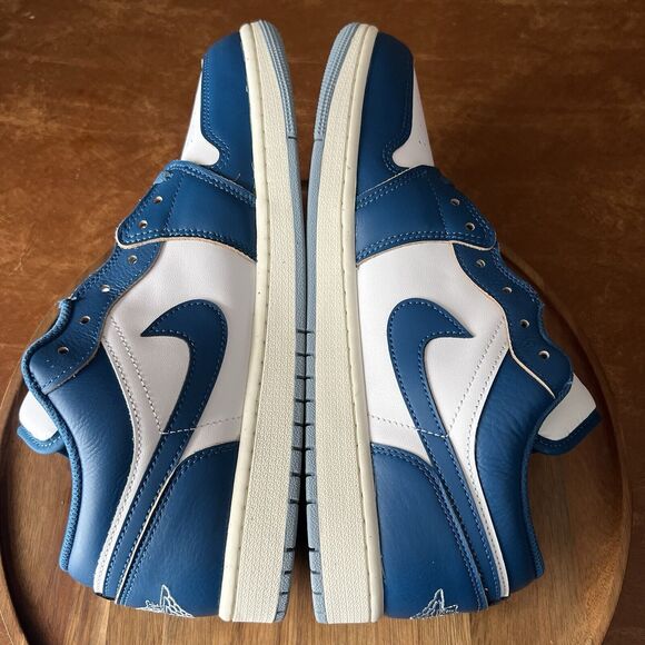 New Nike Air Jordan 1 SE Low Industrial Blue White Shoes Sneakers Size 11.5 - Picture 4 of 16